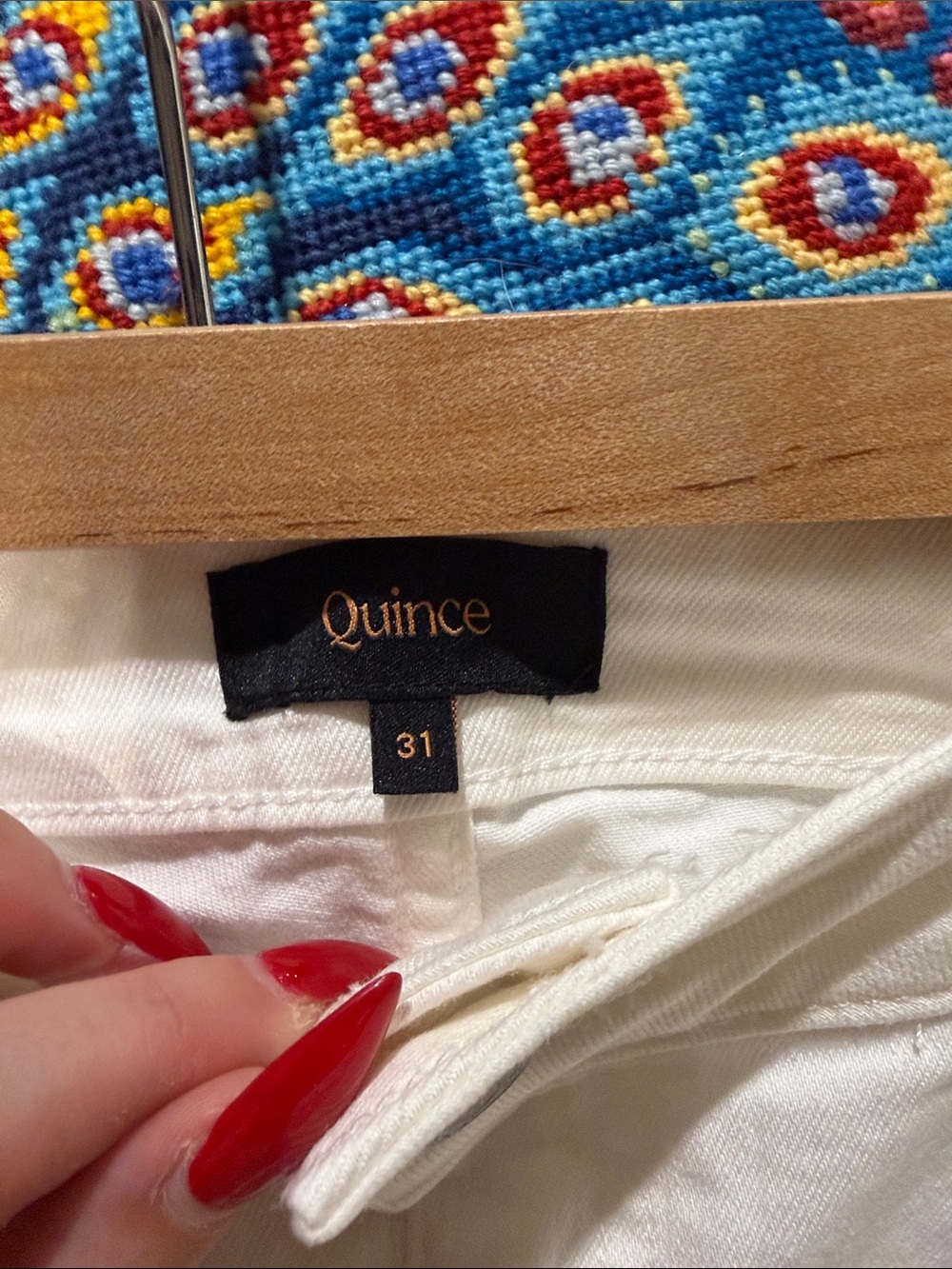 NWOT Quince White Wide Leg Jeans, Flare Style - Picture 2 of 5